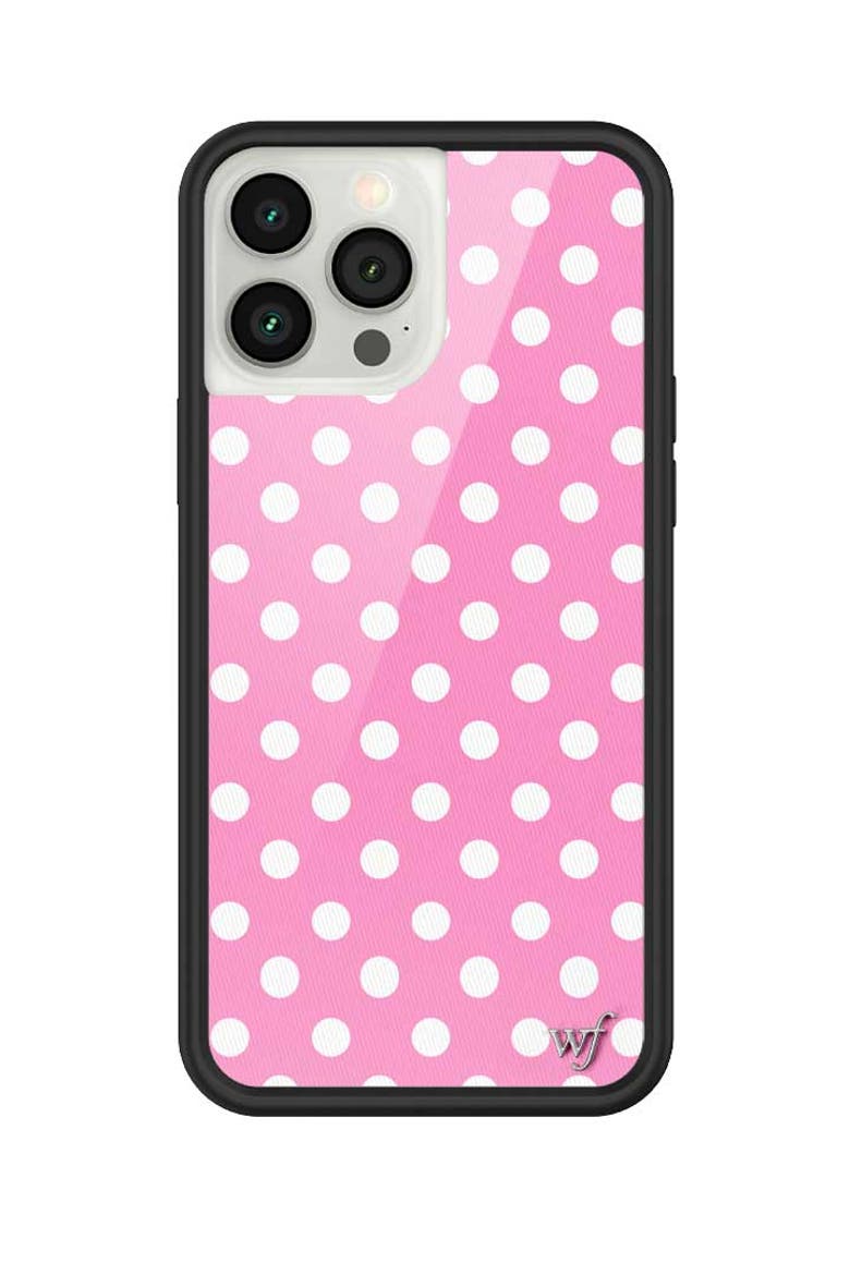 Polka Dot | Pink and White iPhone Case, Alternate, color, Pink