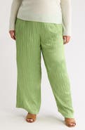Vince Crushed Plissé Pull-On Pants