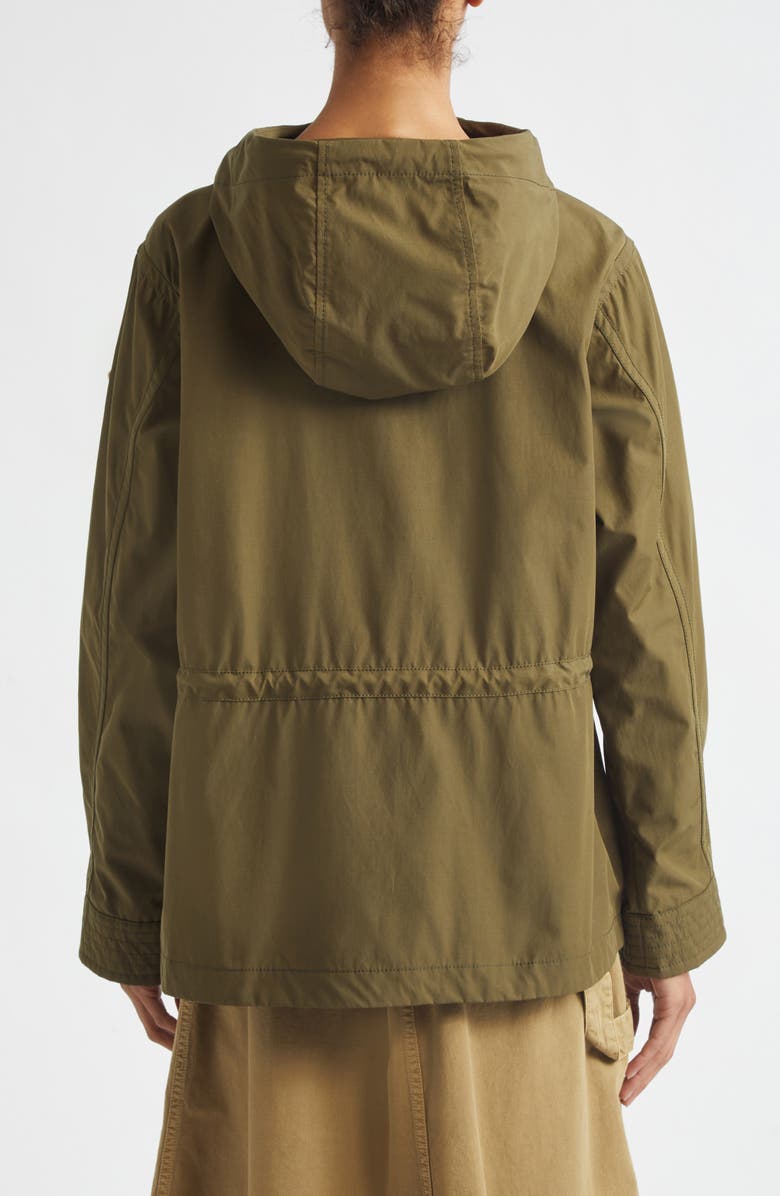 Moncler Serin Short Parka, Alternate, color, Green