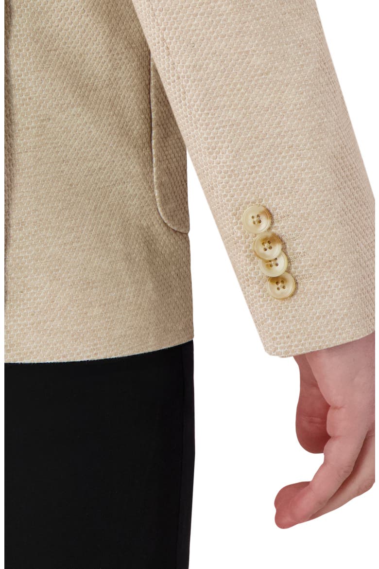 Textured Comfort Knit Cotton Blend Sport Coat, Alternate, color, SAND