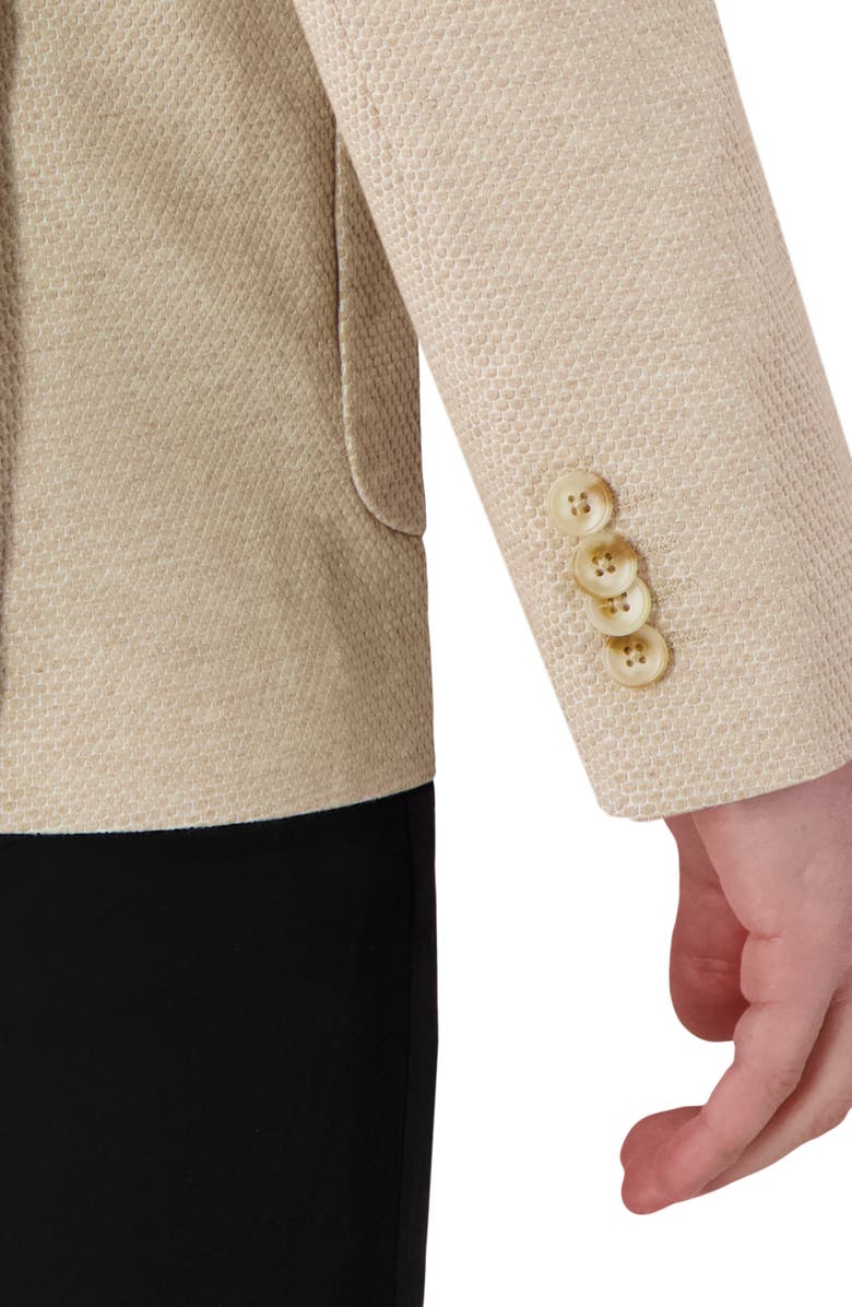 Report Collection Textured Comfort Knit Cotton Blend Sport Coat, Alternate, color, Sand