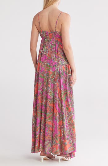 Stefani Paisley Maxi Dress