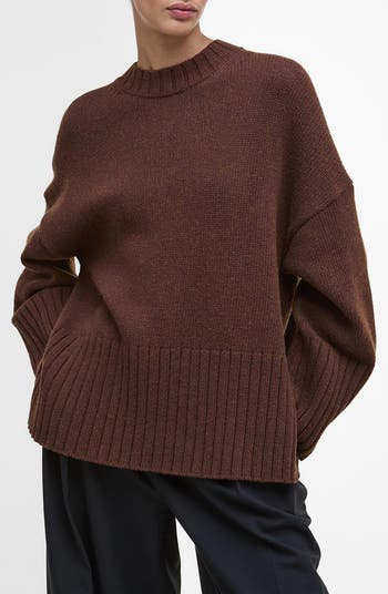 Sophia Cotton & Wool Blend Tunic Sweater