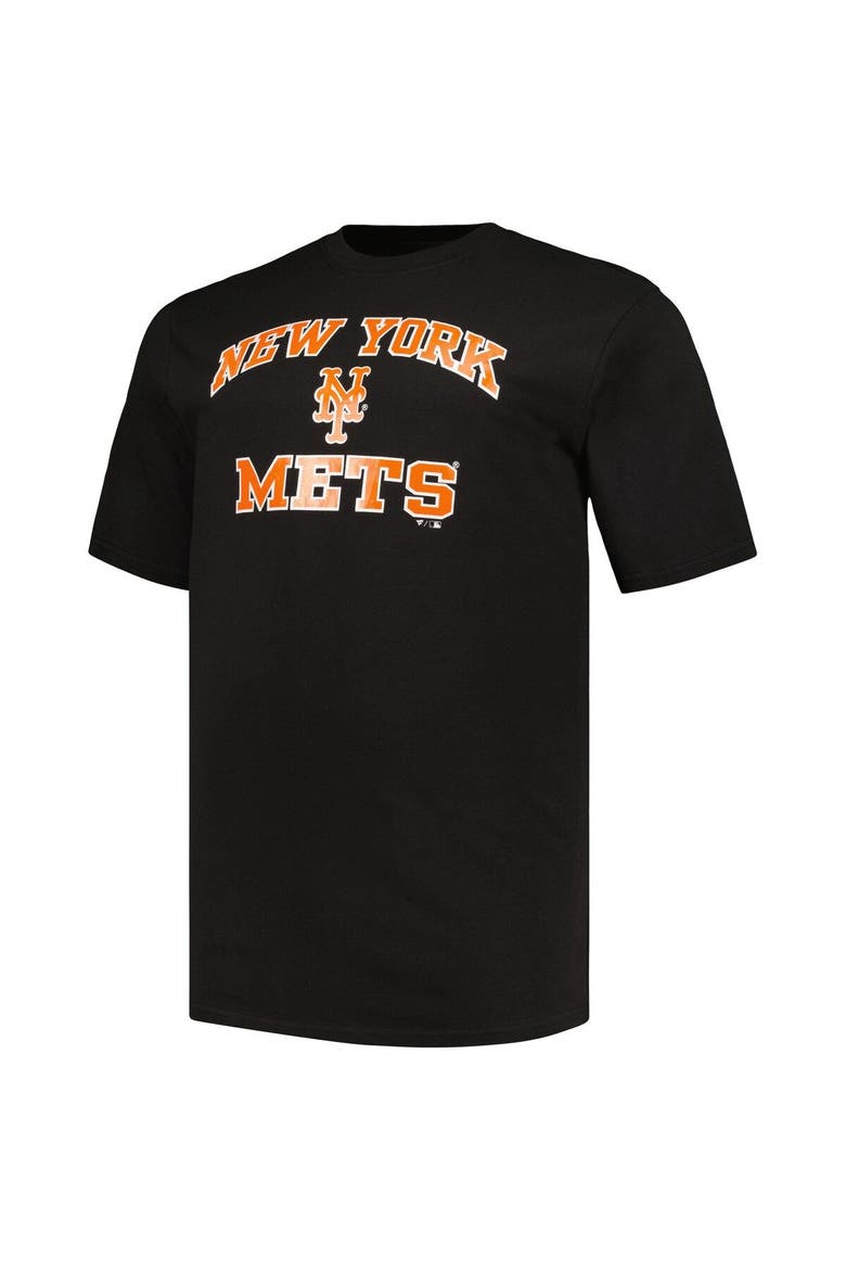Men's Profile Black/Heather Gray New York Mets Big & Tall T-Shirt Combo Pack, Alternate, color, Black