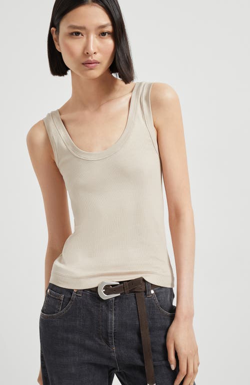Brunello Cucinelli Ribbed Jersey Top