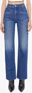 MOTHER The Kick High Waist Straight Leg Jeans