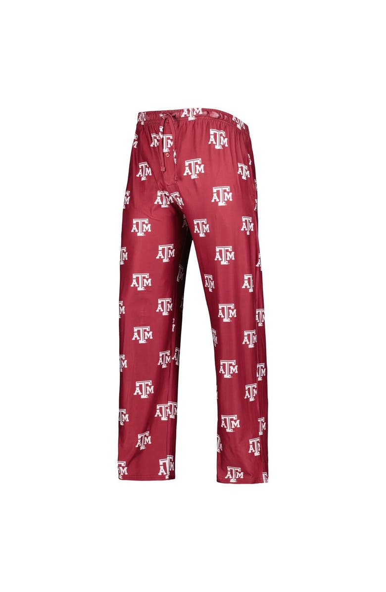 CONCEPTS SPORT Men's Concepts Sport Maroon Texas A&M Aggies Logo Flagship Allover Print Pants, Alternate, color, 