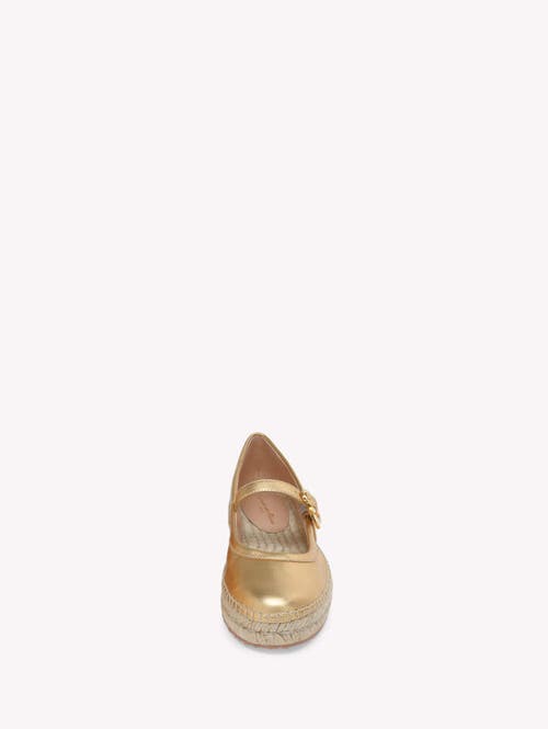 Gianvito Rossi Elda Sandals In Metallic Gold