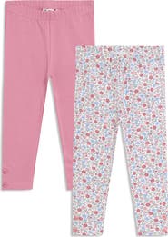 JOJO MAMAN BEBE Kids' 2-Pack Assorted Leggings Set