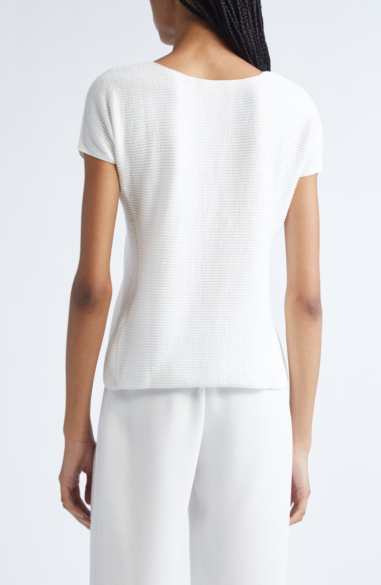 Emporio Armani Ribbed Jersey T-shirt, Alternate, color, Solid White