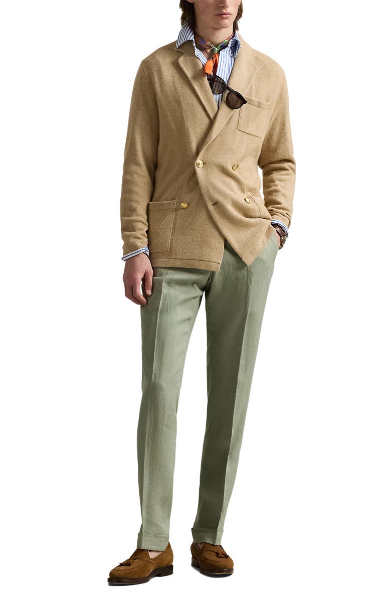 Polo Ralph Lauren Cashmere Cardigan, Alternate, color, Dune Melange