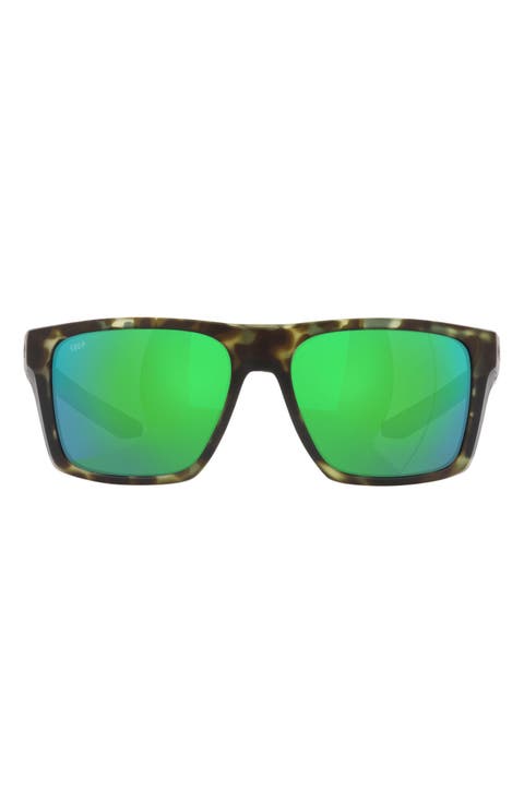 57mm Polarized Square Sunglasses