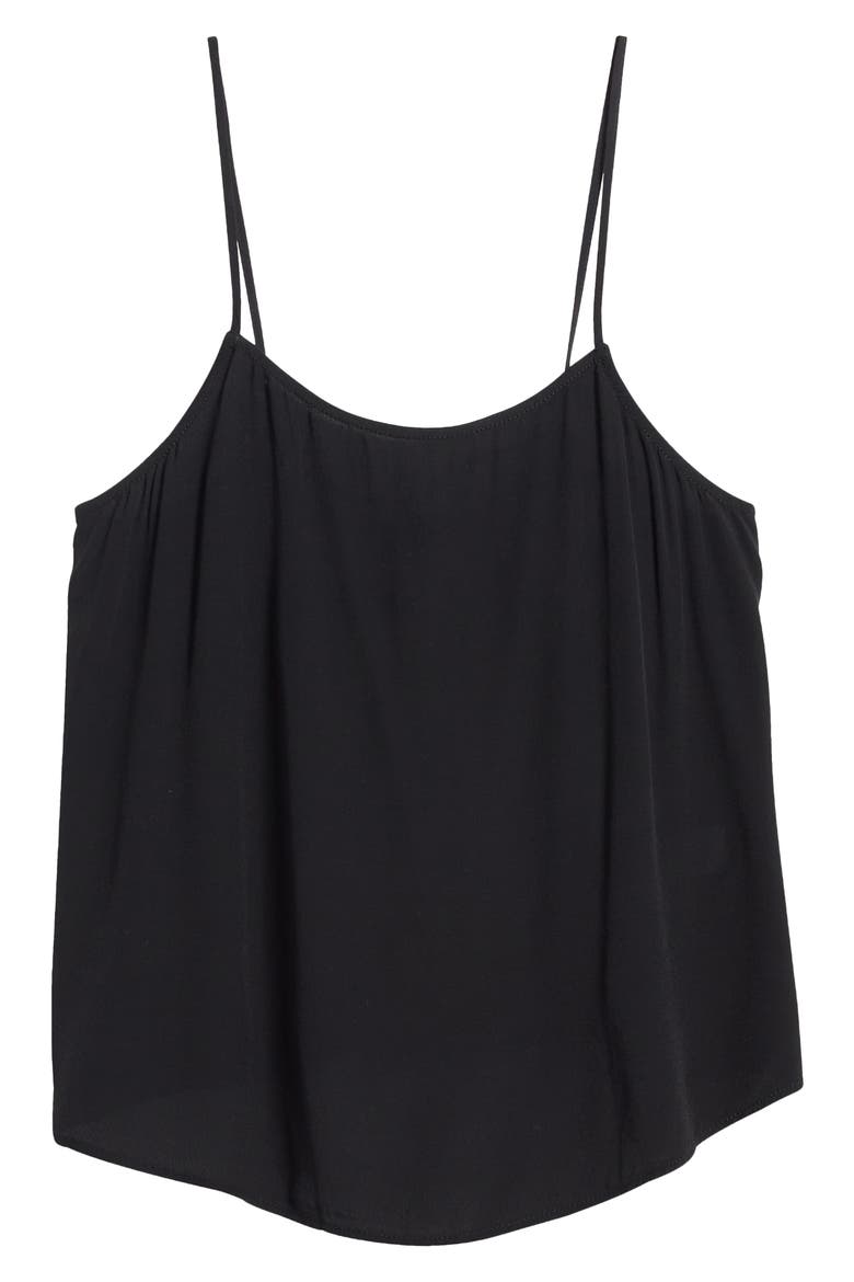 Tie Back Camisole, Alternate, color, BLACK