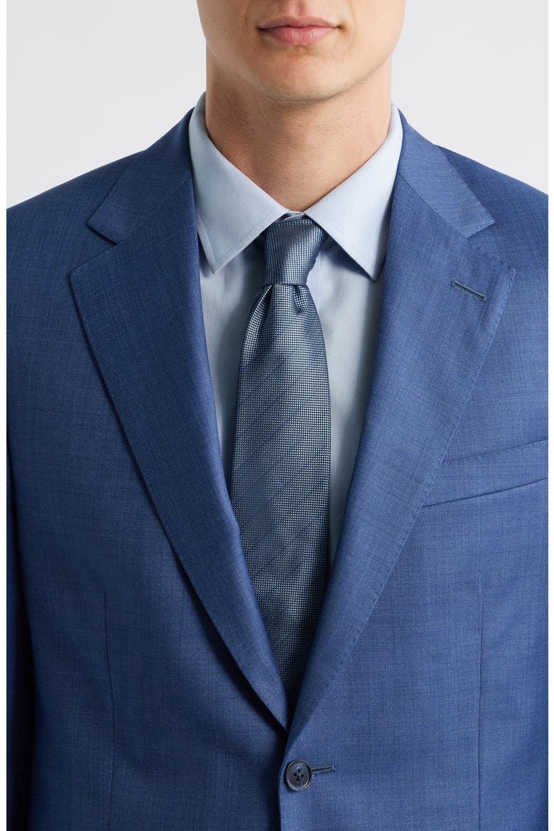 Hartford Classic Fit Blue Wool Suit, Alternate, color, MEDIUM BLUE