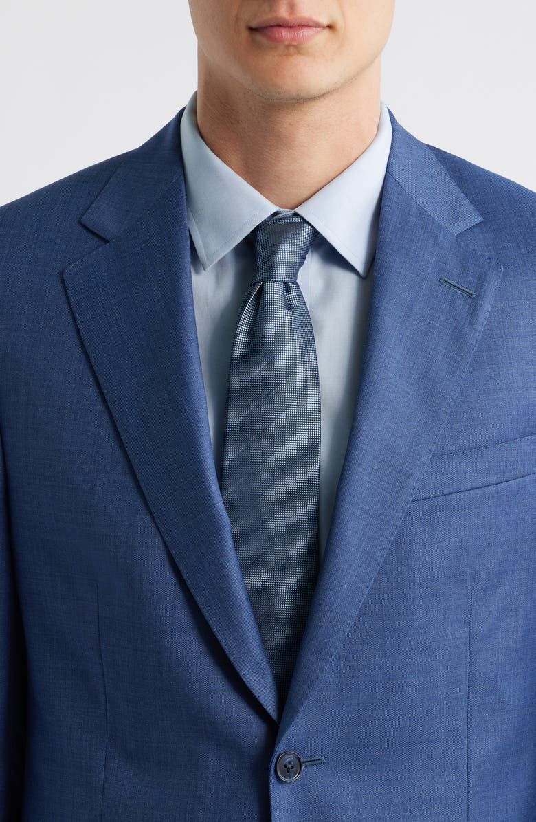 Peter Millar Hartford Classic Fit Blue Wool Suit, Alternate, color, Medium Blue