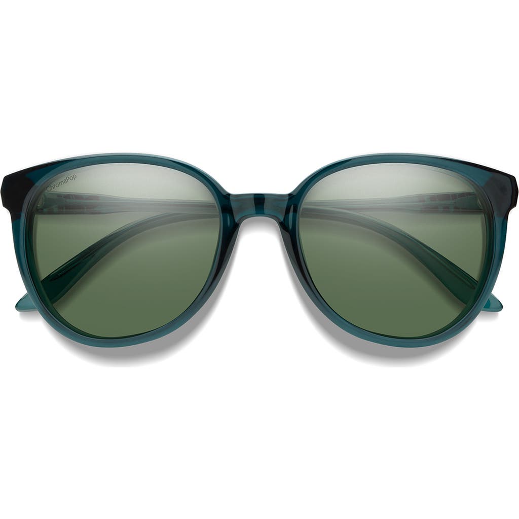 Smith Cheetah 54mm Polarized Round Sunglasses In Green