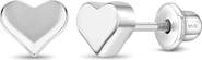 In Season Jewelry Puffed Polished Heart Earrings