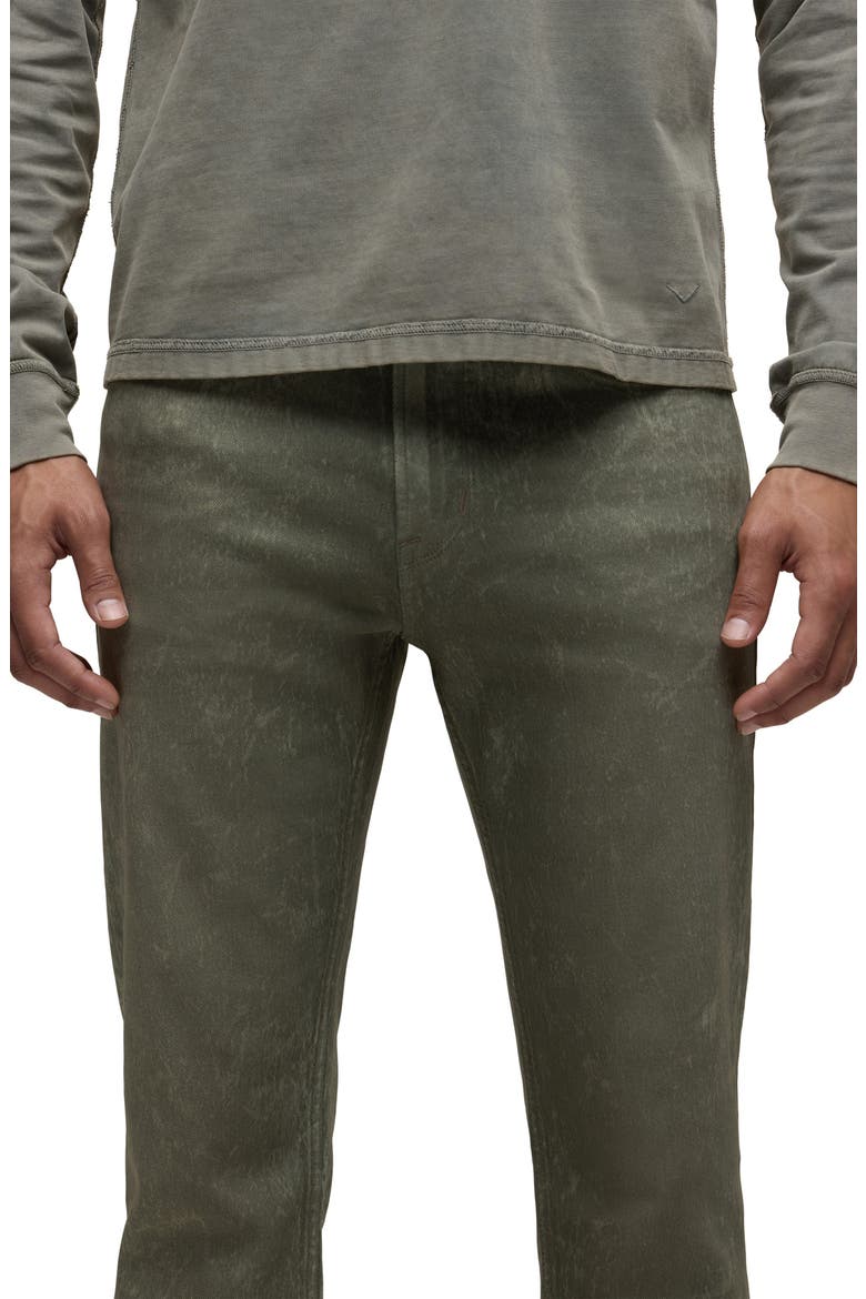 Walker Kick Flare Jeans, Alternate, color, WAX OLIVE