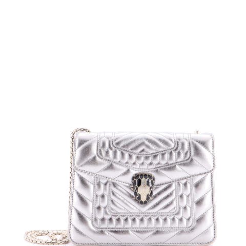 Serpenti Forever Square Shoulder Bag Quilted Leather Small