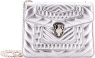 Pre-Owned Bvlgari Serpenti Forever Square Shoulder Bag Quilted Leather Small