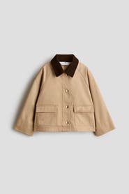 H&M Corduroy-collar Utility Jacket