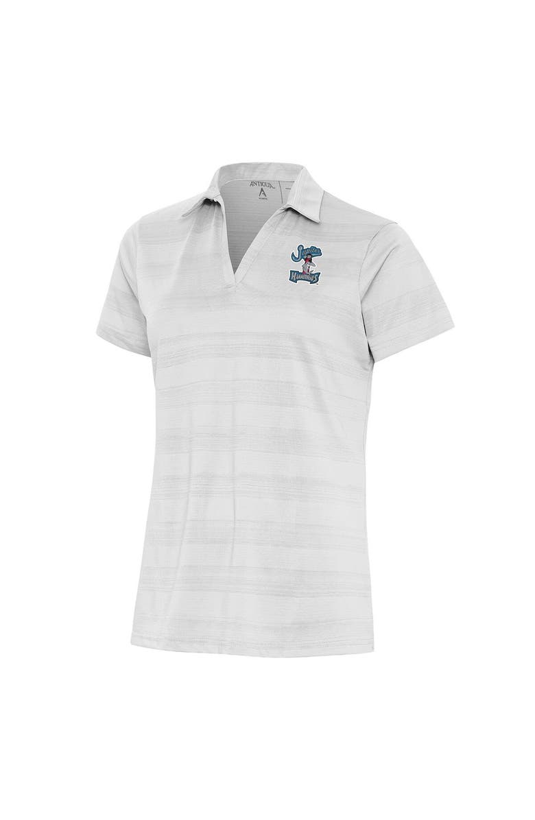 ANTIGUA Women's Antigua White Jupiter Hammerheads Compass Polo, Main, color, 