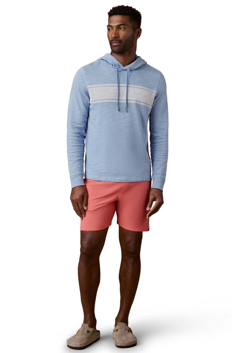 Sunwashed Slub Organic Cotton Hoodie, Alternate, color, BLUE ISLE SURF STRIPE