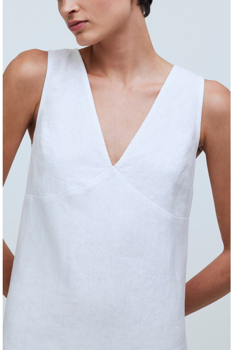 Ariana V-Neck Minidress, Alternate, color, EYELET WHITE