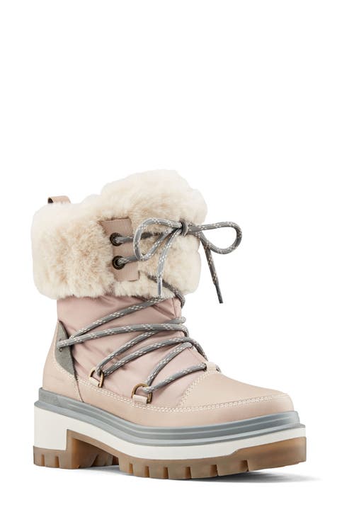 Marlow Faux Shearling Cuff Waterproof Boot (Women)