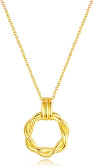 Classicharms Eléa Twisted Hoop Pendant Necklace