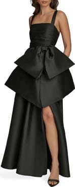 Donna Karan New York Bow Sleeveless Gown