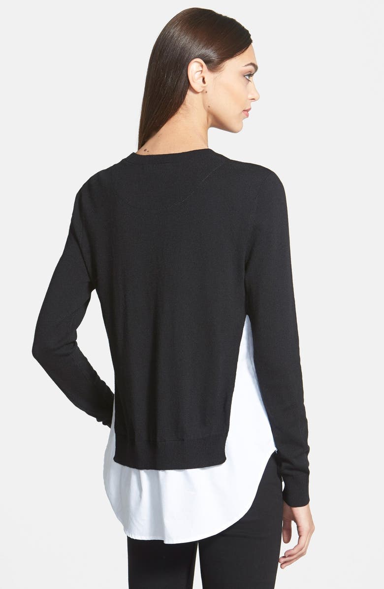 Trouvé Contrast Underlay Sweater, Alternate, color, 