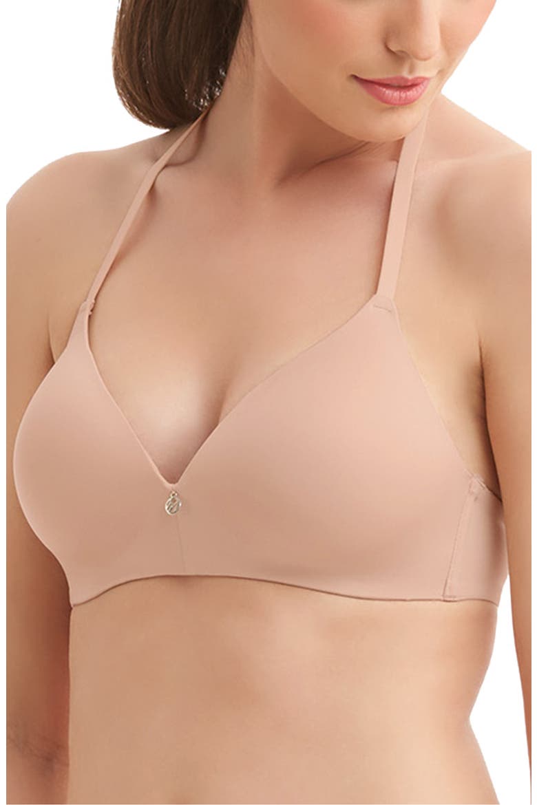 Wireless Convertible T-Shirt Bra, Main, color, SAND