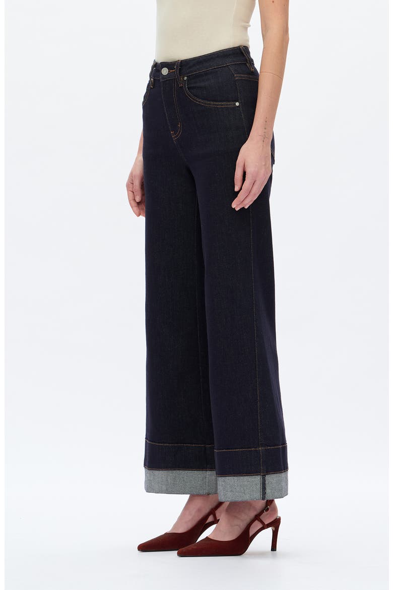 High Waist Wide Leg Jeans, Alternate, color, RINSE WASH