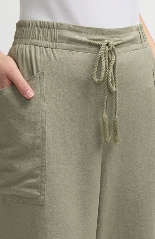 Nvlt Wide Leg Pants In Sage