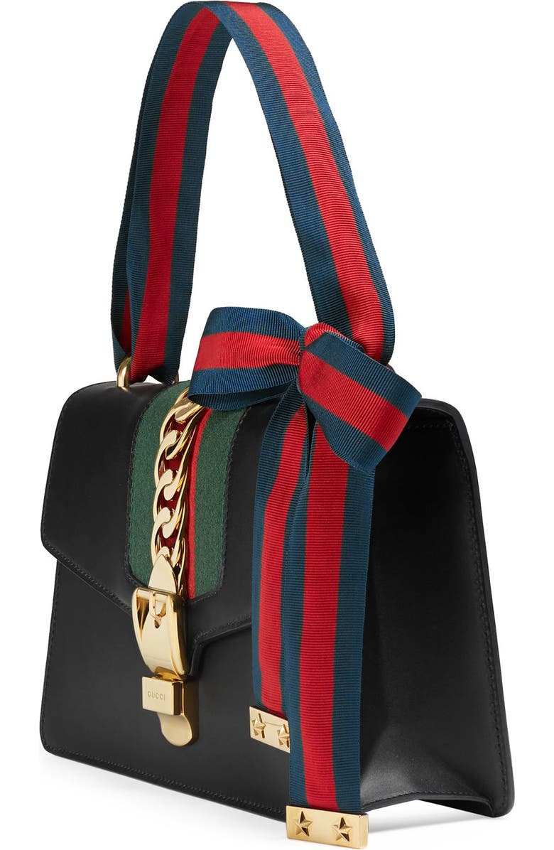 Gucci Small Leather Shoulder Bag, Alternate, color,