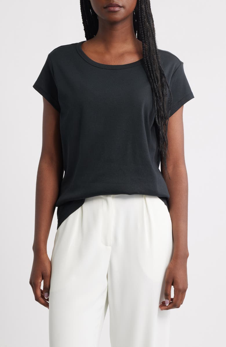 MANGO Crewneck Cotton T-Shirt, Main, color, 