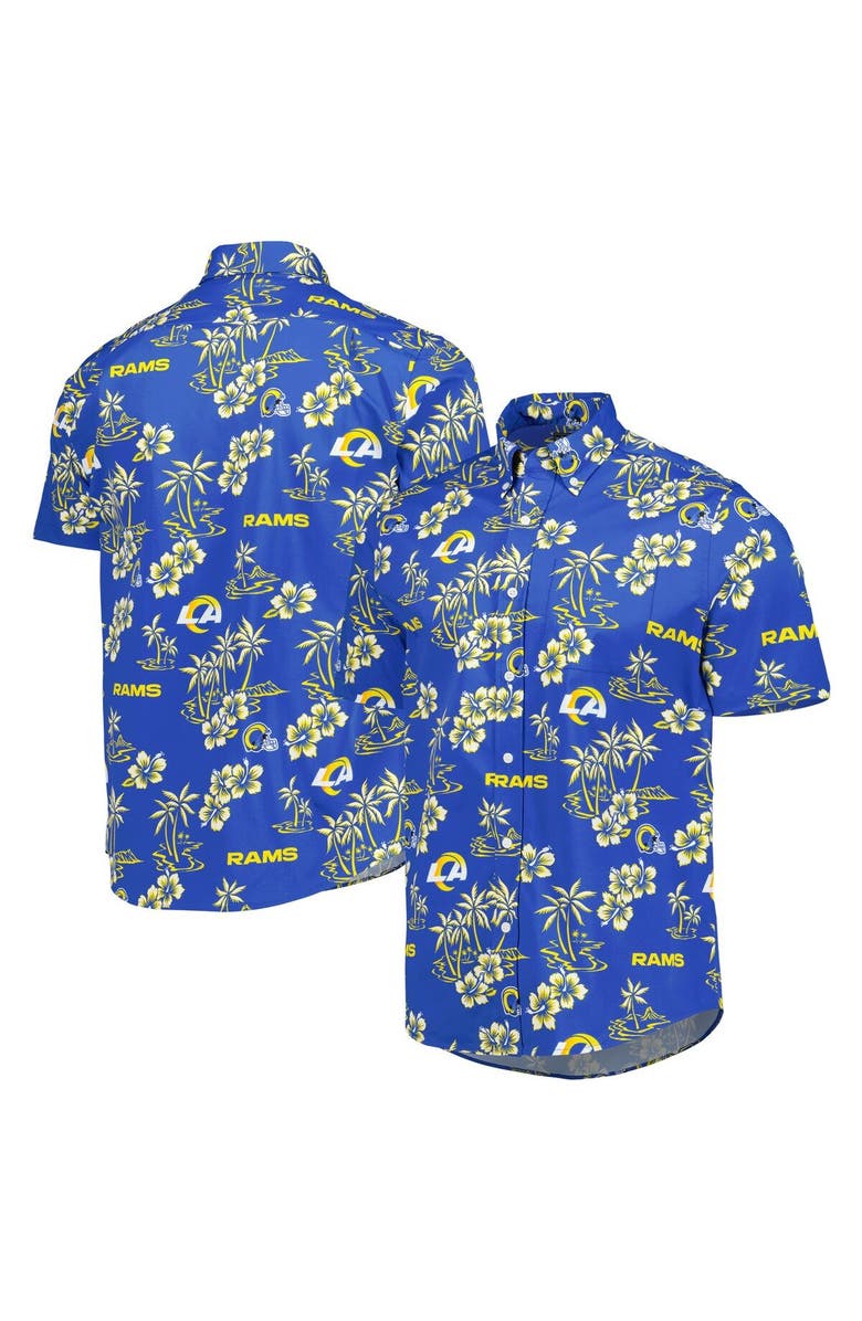 Reyn Spooner Men's Reyn Spooner Royal Los Angeles Rams Kekai Button-Up Shirt, Main, color, Royal