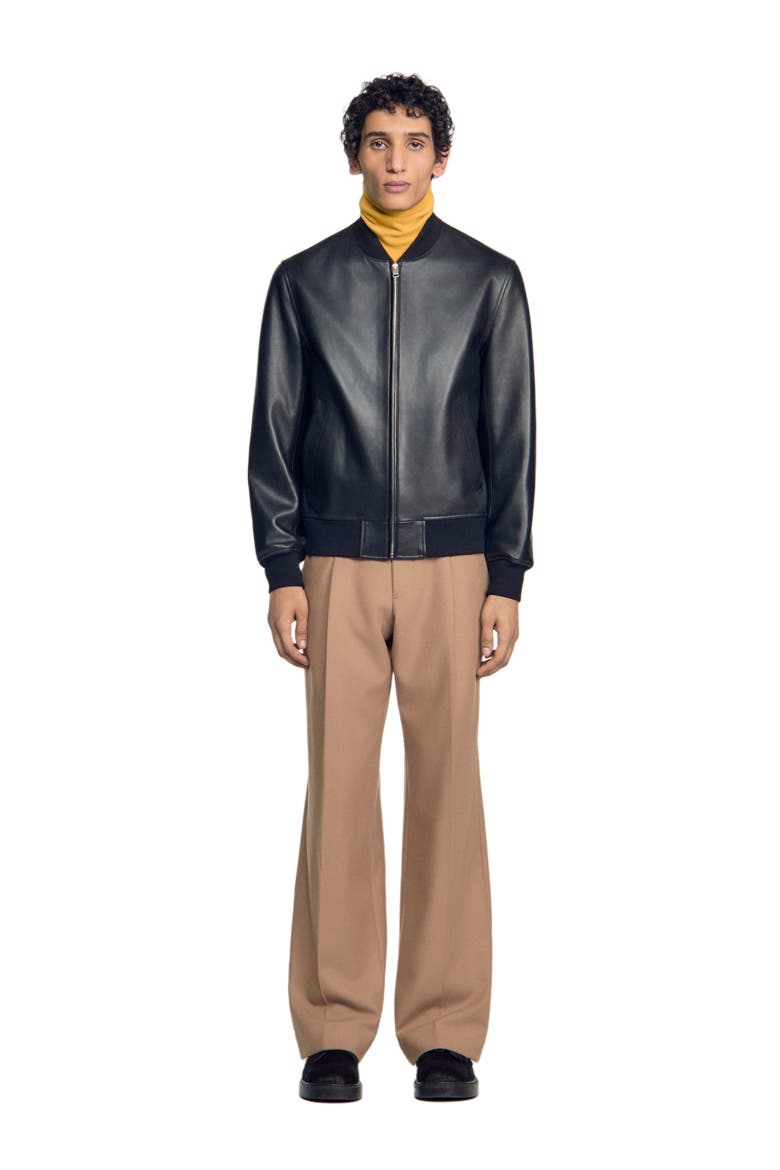 Leather Jacket, Main, color, Black