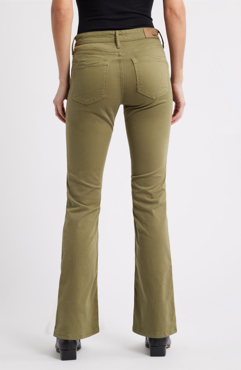 Mavi Jeans Vicky Patch Pocket Wide Leg Jeans, Alternate, color, Dark Olive Sateen