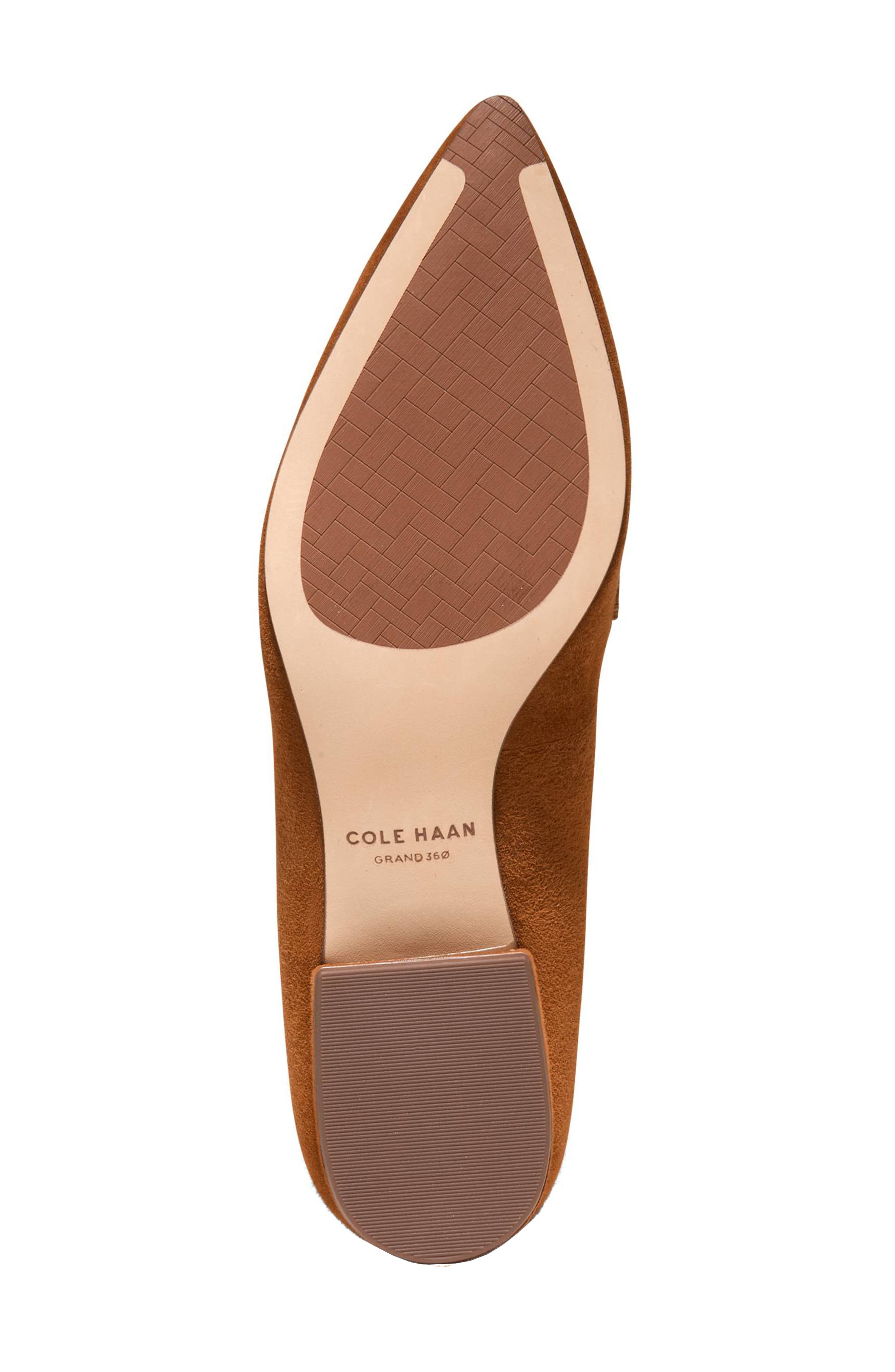 Cole Haan Valantina Pointed Toe Loafer, Alternate, color, Ch Tobacco Suede