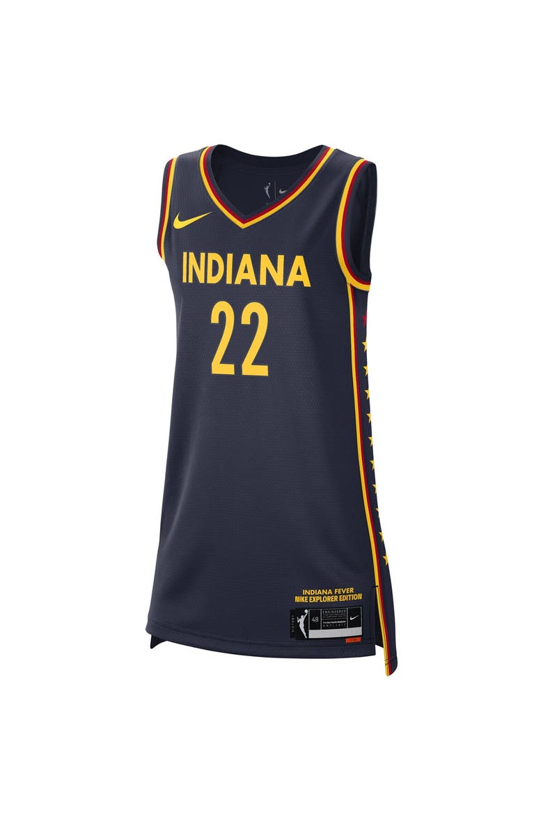 Unisex Nike Caitlin Clark Navy Indiana Fever 2024 WNBA Draft Explorer Edition Victory Player Jersey, Alternate, color, Navy