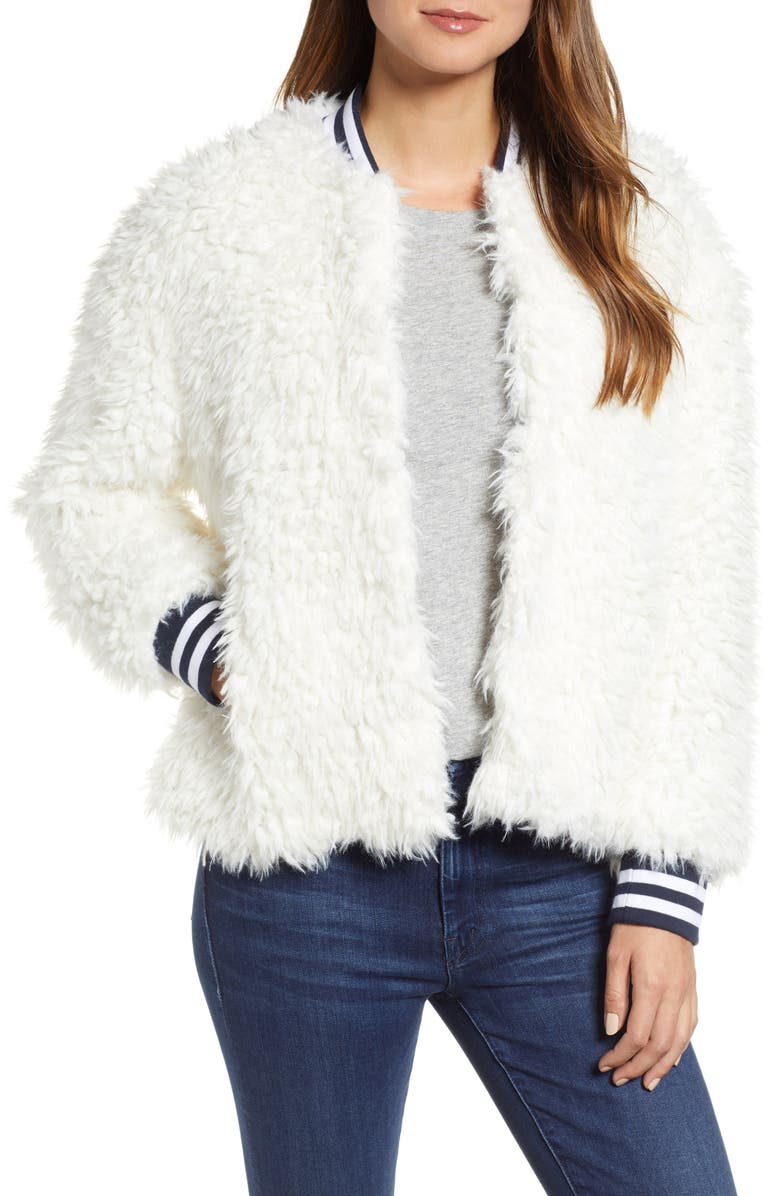 Lou & Grey Chillout Faux Fur Jacket, Main, color, 