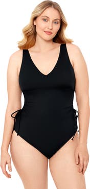 S3 Cinched Adjustable One Piece Swimsuit