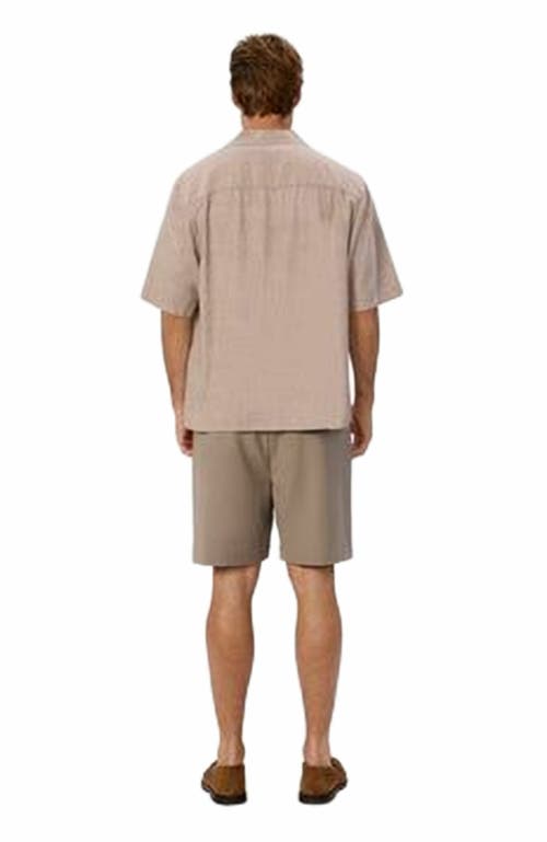 Industrie Australia The Havana Short Sleeve Shirt In Neutral