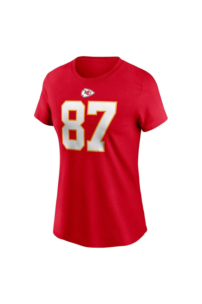Women's Nike Travis Kelce Red Kansas City Chiefs Player Name & Number T-Shirt, Alternate, color, Red