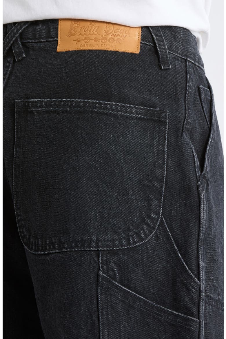 Wide Leg Jeans, Alternate, color, WASHED BLACK