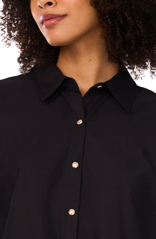 Parker Long Sleeve Button Up Shirt In Black