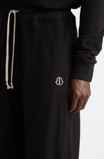 Moncler x Rick Owens Belas Wide Leg Cotton Sweatpants