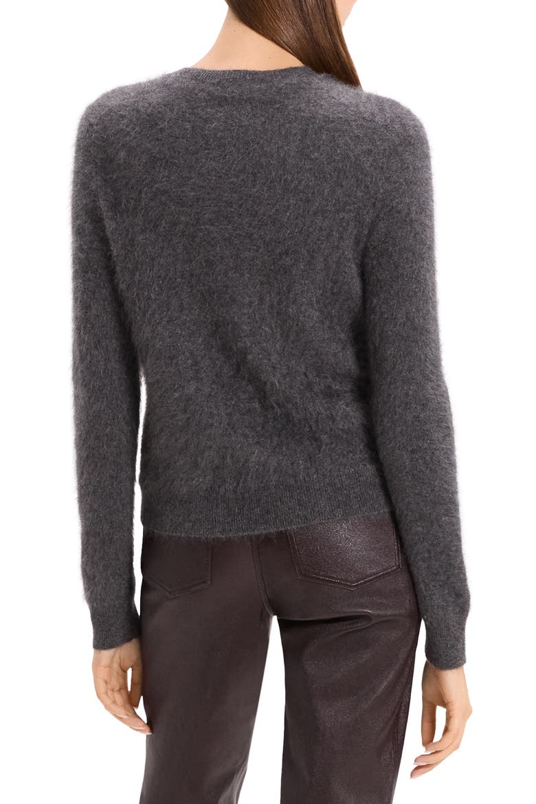 Brushed Cashmere Cardigan, Alternate, color, LIGHT CHARCOAL